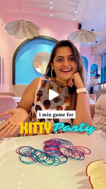 Kin Bathija on Instagram: "Hello lovely ladies 👋

Save this 1 MINUTE GAME for your next KITTY PARTY 🌻

[Kitty Party Games, 1 minute games, Kitty Party Games, Gmes For Fun, Fun Games]

#kittypartygames #kittyparty #1mingames #1minutegame #oneminutegames #kittypartymumbai" Ladies Party Games, 1 Minute Games For Ladies Kitty, Games For Kitty Party Ladies, One Minute Games For Kitty Party, Kitty Games For Ladies Parties, 1 Minute Games, Kitty Party Games For Ladies Funny, 1 Min Games, One Minute Party Games