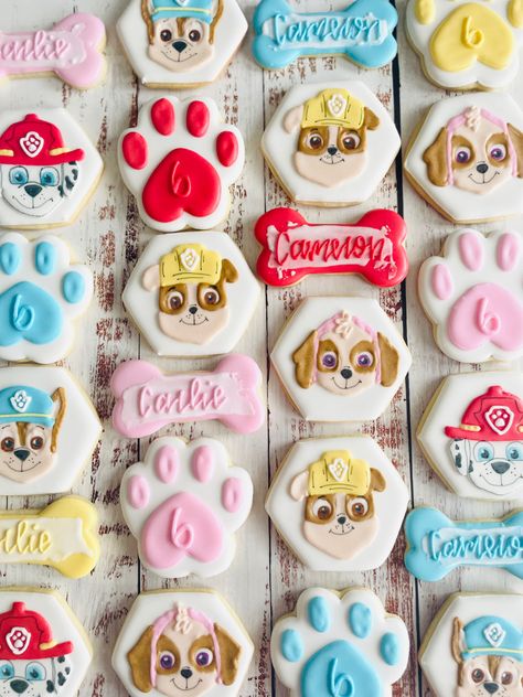 Skye 3rd Birthday, 3rd Birthday Paw Patrol Girl, Paw Patrol Sugar Cookies, Paw Patrol Cookies Girl, Paw Patrol Cookies Decorated, Paw Patrol Decorated Cookies, Paw Patrol Cookies, Girls 3rd Birthday, Paw Patrol Party