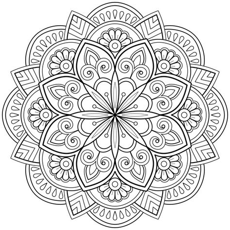 Mandala Art Printables, Free Mandala Coloring Pages, Book Art Wallpaper, Colorful Mandala Art, Mandala Coloring Pages For Adults, Embroidered Mandala, Mandala Printable, Color Mandala, Mandala Digital