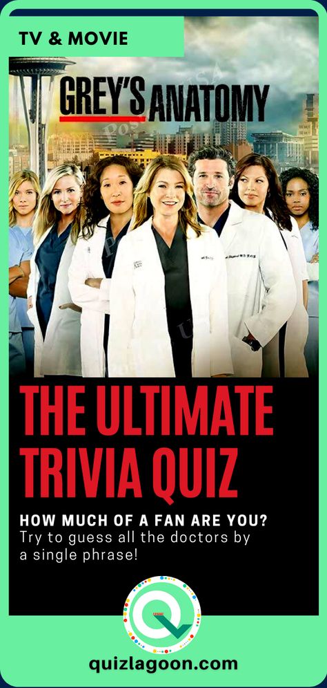 Greys Anatomy Quizzes, Friends Quizzes Tv Show, Tv Show Quizzes, Anatomy Doctor, Grey's Anatomy Quiz, Love Language Test, Film Quiz, Movie Quizzes, Grey's Anatomy Doctors