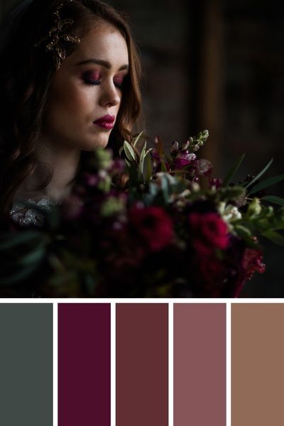 Romantic Dark Wedding Color Palettes, Moody Romantic Wedding Palette, Dark And Moody Wedding Color Palette, Masquerade Color Palette, Moody Romantic Color Palette, Moody Winter Wedding Color Palettes, Moody Christmas Color Palette, Valentines Colour Palette, Winter Colour Pallete