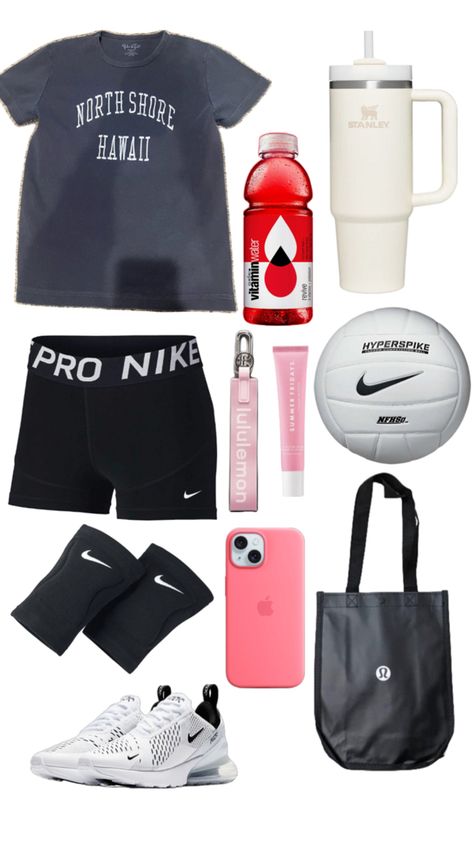 What To Wear With Nike Pros, Volleyball Bag, Cute Middle School Outfits, Middle School Outfits, School Bag Essentials, Workout Fits, Casual Preppy Outfits, Trendy Outfits For Teens, Cute Preppy Outfits