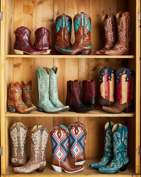 how to clean cowboy boots Boot Display Ideas, Cowboy Boot Display, Boot Display, Boot Tree, Bison Leather, Shoe Brushes, 3 Shoes, Salvation Army, Leather Cowboy Boots