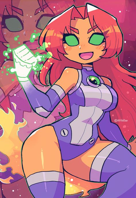 Starfire And Raven, Teen Titans Fanart, Piskel Art, 얼굴 드로잉, Dc Comics Artwork, Teen Titans Go, Dessin Adorable, Cartoon Character Design, Cute Art Styles