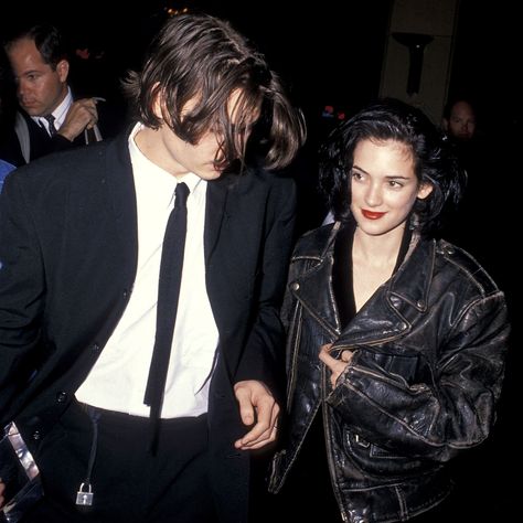 Winona Ryder 90s, Johnny And Winona, Johnny Depp And Winona, Style Androgyne, Tavi Gevinson, Marla Singer, جوني ديب, Winona Forever, Young Johnny Depp