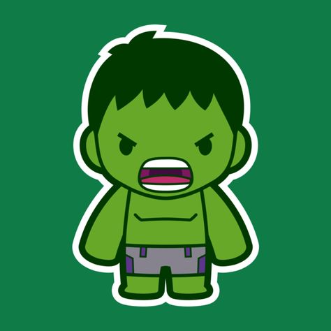 Hulk Avengers Cute Drawings, Cute Hulk Drawing, Hulk Cartoon Drawing, Hulk Drawing Easy, Hulk Stickers, Marvel Cartoon Drawings, Hulk Cartoon, Hulk Party, Marvel Cartoon