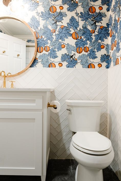 White penny tile bathroom