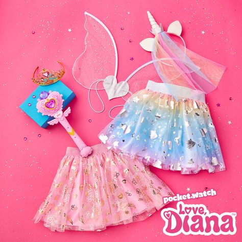 The Princess of Play is now at Claire’s! NEW Love Diana Princess and Unicorn Tutu Dress Up Sets! Be the princess of your own kingdom! #ClairesLovesDiana #LoveDiana 💝@kidsdianashow Princess And Unicorn, Unicorn Tutu Dress, Kawaii Crafts, My Sweet Love, Makeover Bedroom, Diana Princess, Room Makeover Bedroom, Airpod Case, Learning Toys