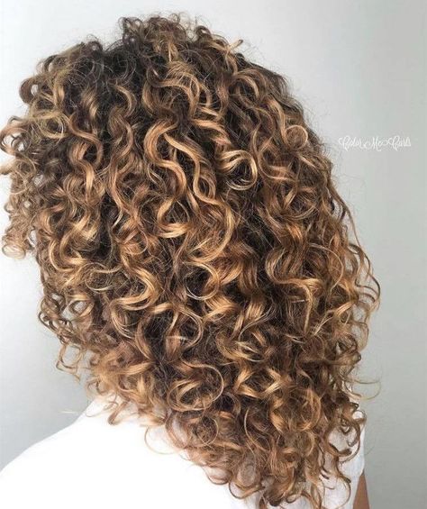 refresh your curls with pintura highlights Curly Lowlights, Natural Curly Hair Color Ideas Balayage, Curly Bayalage Hair, Short Curly Hair Highlights, Curly Hair Color Ideas Highlights, Pintura Highlights Curly, Curly Hair Highlights And Lowlights, Caramel Balayage Curly Hair, Curls Highlights