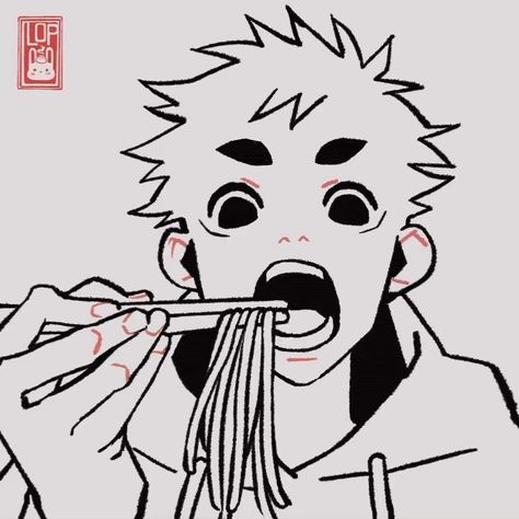 Someone Eating Ramen Reference, Eating Face Reference, Eat Drawing Reference, Person Eating Ramen Drawing, Eat Art Drawing, Anime Eating Reference, Ramen Drawing Reference, Eating Ramen Pose Reference Drawing, Eating Mouth Drawing