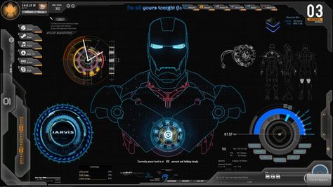 Tony Stark Iron Man Holographic Interface sequence Jarvis Iron Man, Iron Man Theme, Iron Man Stark, Wallpaper Avengers, Iron Man Hd Wallpaper, Live Wallpaper For Pc, Pc Desktop Wallpaper, 1366x768 Wallpaper Hd, Desktop Themes