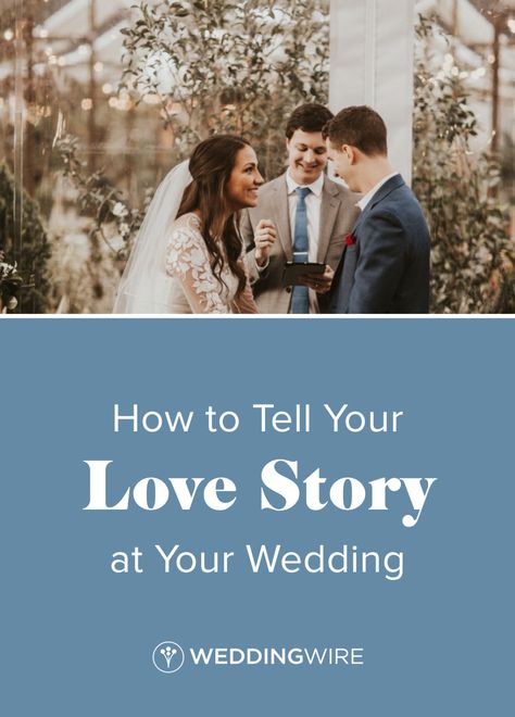 How to Tell Your Love Story at Your Wedding - Looking for a way to incorporate your love story into your wedding day? From using humor to taking advantage of your ceremony programs, see our favorite ideas on WeddingWire!  {Mariana Tey Photography} Wedding Our Story Ideas, Our Story Wedding, Advice For The Couple, Love Story Ideas, Wedding Favors Unique, Article Ideas, Story Wedding, Love Story Wedding, Story Love