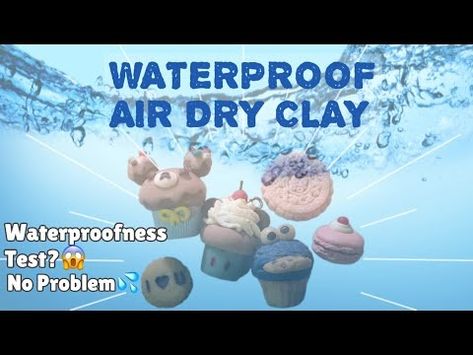 How To Waterproof AIR DRY CLAY Without Epoxy/UV Resin🤩💦🌊 | COLD PORCELAIN Tutorial | Varnish Review🌟 - YouTube How To Waterproof Air Dry Clay, Waterproof Air Dry Clay, Cold Porcelain Tutorial, Polymer Clay Fairy, Clay Making, Clay Fairies, Pottery Crafts, Resin Painting, Salt Dough