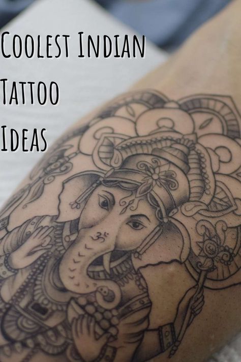 Meaningful Indian Tattoo Ideas - TattooGlee Small Indian Tattoo, Indian Inspired Tattoos For Women, Indian Tattoos For Women India, South Asian Tattoos For Women, Indian Gods Tattoo, Asian Indian Tattoo, Small Indian Tattoos For Women, Indian Tattoo Ideas Hindus, Indian Aesthetic Tattoo