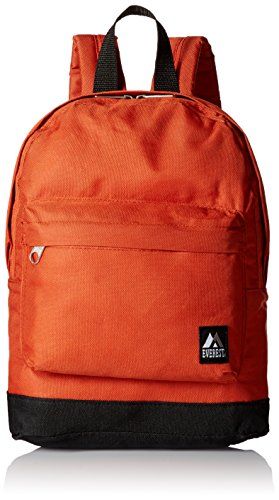 Everest Junior Backpack Rustic Orange One Size ** Read more at the image link. Customized Laptop, Best Kids Backpacks, Shoulder Bags For Men, Rustic Orange, Kids School Backpack, Simple Backpack, Backpack Lunch Bag, Laptop Shoulder Bag, Lightweight Backpack