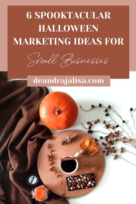 It’s that time of year again! Ghosts, goblins, and all things spooky are taking over. That means it’s the perfect time for your small business to start thinking about Halloween marketing ideas. This year, try something different to attract attention to your business. I’ve put together a list of seven spooktacular ideas that are sure to get you in the Halloween spirit! #spooktacularhalloween #smallbusinessesideas #halloweenmarketingideas #smallbusinesses #smallbusinessestostart #businesses Small Business To Start, Halloween Marketing Ideas, Business To Start, Starting Small Business, About Halloween, Spooktacular Halloween, Marketing Ideas, Small Business Tips, Blog Traffic