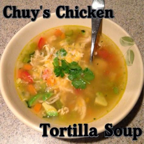 The Lewis Family: Chuy's Chicken Tortilla Soup Revisited {recipe} Chuy's Tortilla Soup Recipe, Authentic Chicken Tortilla Soup, Soup Sunday, Best Chicken Tortilla Soup, Healthy Chicken Tortilla Soup, Chicken Tortilla Soup Crock Pot, Chicken Tortilla Soup Recipe, Creamy Chicken Tortilla Soup, Chicken Tortilla Soup Easy