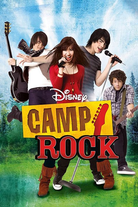 From Disney Channel. Comes A Story Of Finding Yourself, & Raising Your Voice. It's The 15th Anniversary Celebration Of Disney Channel's Most Rocking Musical Original Movie. Camp Rock. Now Streaming On Disney Plus. Shane Gray, Meaghan Martin, Disney Camping, Disney Channel Movies, Music Camp, Disney Channel Original, Camp Rock, Art Disney, Old Disney