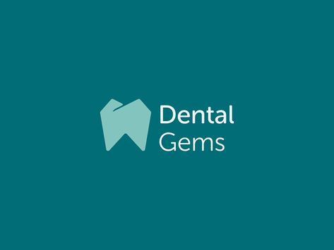 Dental Gems - Logo and Visual Identity Design designed by Faikar | Logo Designer. Connect with them on Dribbble; the global community for designers and creative professionals. Dental Logos Ideas, Dental Logos, Tooth Logo, Dentist Branding, Dental Branding, Logo Mk, Gem Logo, Esthetic Dentistry, Dental Clinic Logo