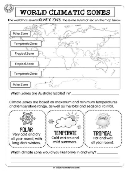 Climate Zone Worksheets Geography Worksheets, Geography For Kids, Geography Activities, 6th Grade Social Studies, Teaching Geography, Homeschool Geography, Homeschool Social Studies, Climate Zones, Social Studies Worksheets