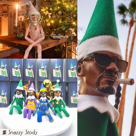 Snoop Dogg Elf On The Shelf Ideas, Snoop On A Stoop Ideas, Stoop Ideas, Elf On The Shelf Funny, Snoop On A Stoop, Snoop Dogg Christmas, Bunny Suit, Snoop Dogg, On The Shelf