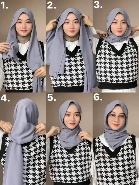 Pasmina Tutorial Simple, Pasmina Tutorial, Pashmina Tutorial, Shawl Tutorial, Pashmina Style, Pashmina Hijab, Tutorial Hijab Pashmina, Simple Hijab Tutorial, Model Hijab