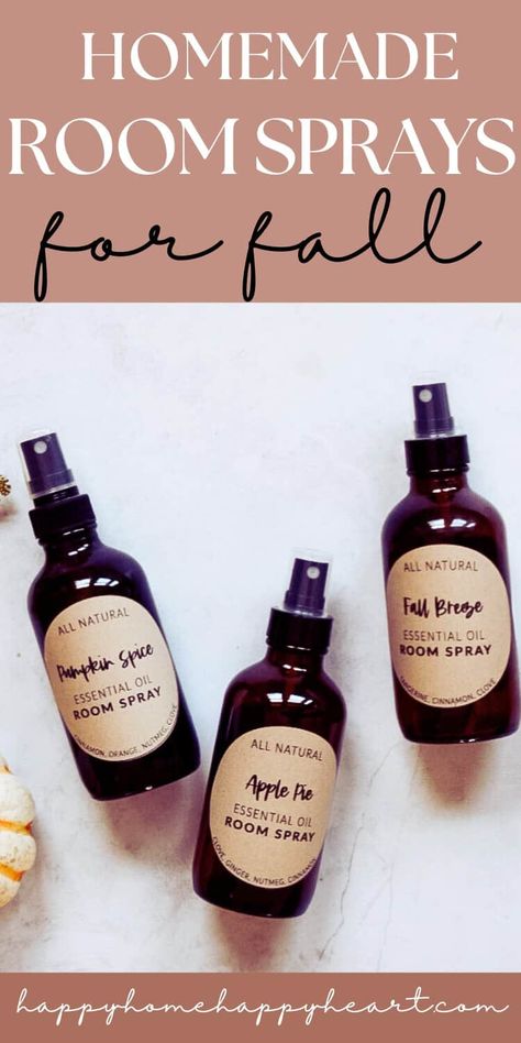 Want to make your house smell like fall? Try these fall room sprays with essential oils. Fall room sprays are the perfect way to make your house smell good without candles. #DIY #Fall #Autumn #EssentialOils #NaturalLiving Diy Room Spray Essential Oils, Fall Scents Essential Oils, Homemade Room Spray, Essential Oil Room Spray, Essential Oil Spray Recipes, Room Spray Recipe, Diy Room Spray, Natural Room Spray, Fall Essential Oils