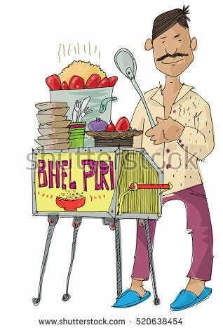 Indian Street Food Illustration, Hindi Comments, Bengali Art, Indian Illustration, Street Vendors, Cartoon World, Figure Sketching, Creative Poster Design, Love Illustration