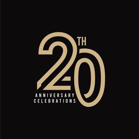 Anniversary Branding Design, Anniversary Design Graphic, 20 Years Anniversary Logo, 70th Anniversary Logo, 20 Anniversary Logo, 20 Years Logo, Anniversary Graphic Design, 20 Logo Design, 20th Anniversary Logo