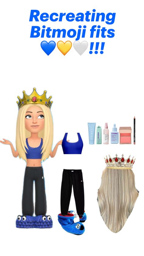 Recreating Bitmoji fits 💙💛🤍!!! #fyp #outfitinspo #outfit #cutefit #bitmoji #bitmojioutfits Alt Bitmoji Outfits, Bitmoji Winter Outfits, Pretty Bitmoji Ideas, Bitmoji Fits, Bitmoji Outfits, Body Care Routine, Body Care, Snapchat, Winter Outfits