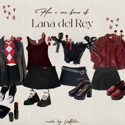 Lana Del Ray Style, Lana Del Rey Outfits, Pretty Fits, Downtown Outfits, Dark Feminine Aesthetic, Dark Feminine, Lana Del Ray, Red Outfit, Mode Vintage