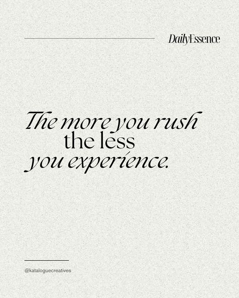 Daily Essence | Inspirational Quote | Slow living Rejuvenation Quotes, Leila Hormozi Quotes, Slow Living Quotes, Slow Down Quotes, Jordan Year, Intentional Living Quotes, Manifesting Vision Board, Value Quotes, Taking Lives