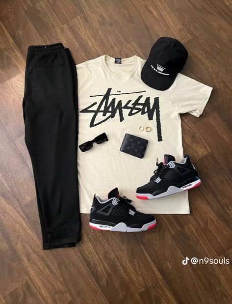 Air Jordan Outfit, Reps Shoes, Fake Shoes, Replica Sneakers, Guys Fashion Casual, Outfit Sneakers, Hype Clothing, Trendy Boy Outfits, Black Men Fashion Swag