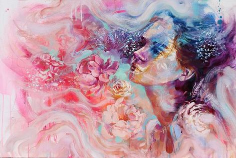 Painting Experiments, Metamorphosis Art, Brain Thinking, Dimitra Milan, Milan Art, Art Muse, People Inspiration, Abstract Portraits, Mood Aesthetic