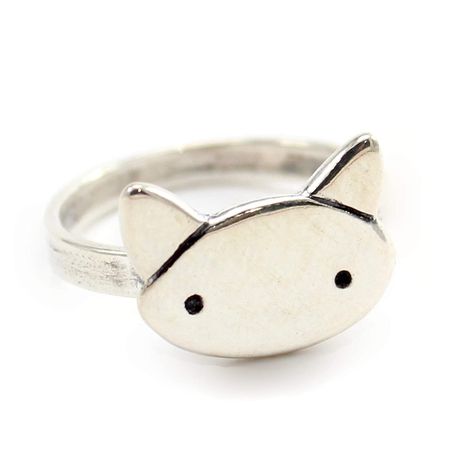 Cozy Beds, Silver Cat Ring, Vitreous Enamel, Love Cat, Sterling Silver Cat, Cat Ring, Cat Themed, Cute Box, Dog Charms