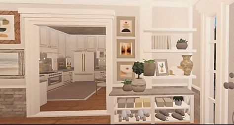 Instagram: emerald.designss #roblox #decor #bloxburg Bloxburg Shelf Decor, Entryway Bloxburg Ideas, Bloxburg Shelf Decor Ideas, Bloxburg Shelf, Entryway Bloxburg, Bloxburg Bookshelf Ideas, Bloxburg Shelf Ideas, Bloxburg Entryway, Bloxburg Entryway Ideas