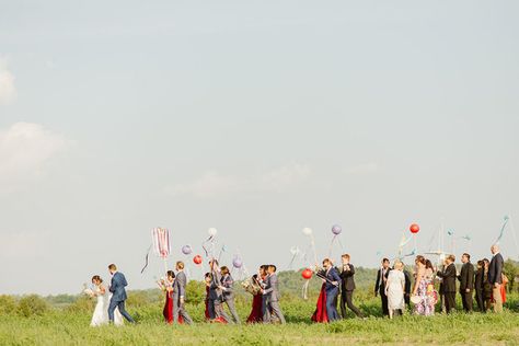 Farm to table summer barn wedding with pops of red and a PARADE | Wedding & Party Ideas Summer Barn Wedding, Wooden Signage, Family Style Meals, Family Style Dinner, Wedding Party Ideas, Farm To Table, 100 Layer Cake, Rustic Barn Wedding, Rustic Barn