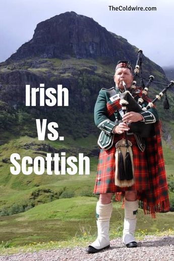 Want to know the difference between the Irish and Scottish? In this complete guide, well give you everything you need to know. Scottish On St Patricks Day, Irish Kilts Men, Scottish Kilts Men, Scottish Aesthetic, Irish Kilt, Scottish Men, Scottish Quotes, Celtic History, Scottish Words