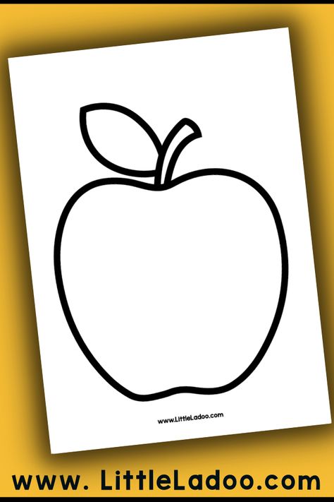 Dot Markers Art, Apple Art Projects, Apple Lesson Plans, Apple Crafts Preschool, Preschool Apple Activities, Apple Outline, Apple Template, Apple Lessons, Apple Preschool