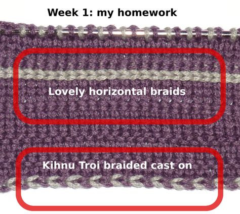 Horizontal Braids, Latvian Knitting, Latvian Braid, Knit Border, Braid Stitch, Knitting Circle, Stitches Knitting, Knitting Tutorials, Knitting Tips