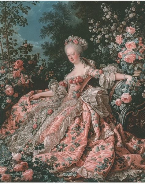 French Rococo Painting, 18th Century France Aesthetic, 1780s Aesthetic, Rocco Paintings, Rococo Photography, Victorian Era Paintings, Baroque Art Aesthetic, French Revolution Aesthetic, 16th Century Aesthetic