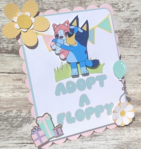 Adopt A Floppy, Adoption Party, Adoption Certificate, Blue Party, Activity For Kids, Party Activities, Kids Room Decor, Kid Room Decor, 2nd Birthday