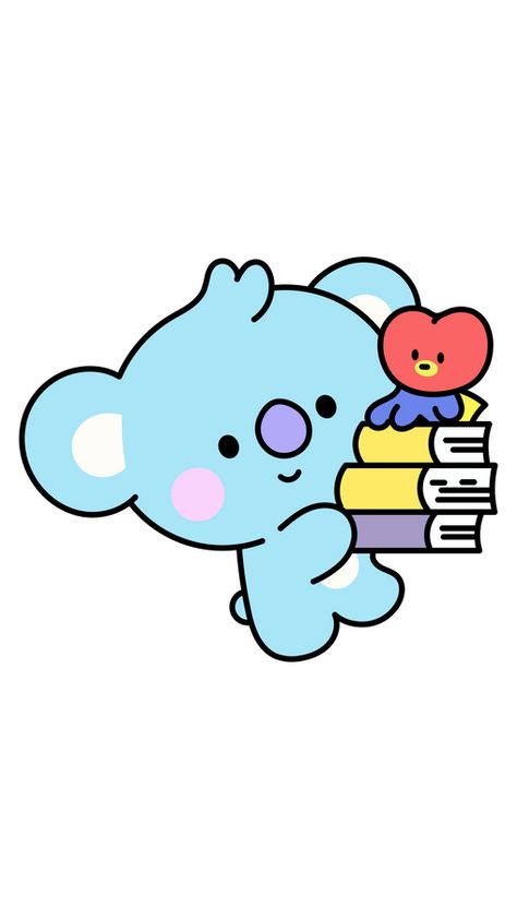 Bt21 Koya Drawing, Bt21 Koya Cute, Koya Bookmark, Kawaii Cartoon Drawings, Bt21 Drawing, Imagenes Cute, Bts Characters, Bt21 Cartoon, Teddy Drawing