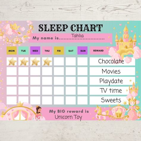 SLEEP CHART REWARD Chart A4 Print Sleep Tracker Chart | Etsy Bed Time Chart, Sleep Chart By Age, Bedtime Reward Chart, Stay In Bed Chart Free Printable, Sleep Regressions Chart Toddler, Sleep Reward Chart Stay In Bed, Sleep Chart, A Few Hours Later, Sleep Habits