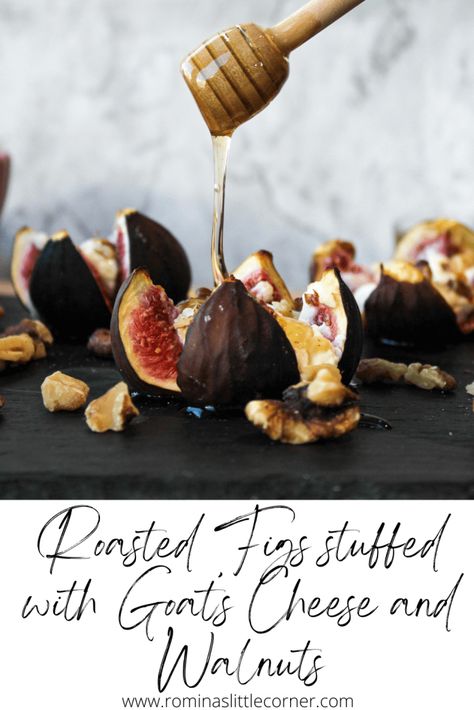 Stuffed Figs With Goat Cheese, Roasted Goat Cheese, Figs With Goat Cheese, Catering Appetizers, Stuffed Figs, Graze Board, Shortcrust Pastry Recipes, Roasted Figs, Seed Bread