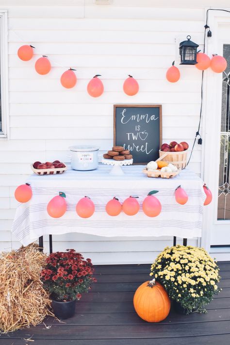 Emma's "Two Sweet" Fall Birthday | A Hopeful Hood Two Sweet Fall Birthday, Two Sweet Fall Party 2nd Birthday, Two Year Old Birthday Party Girl Fall, Fall Second Birthday Girl, Fall 2nd Birthday Party For Girl, Fall Second Birthday, Fall Birthday Theme, Fall Baby Birthday, Fall Birthday Party