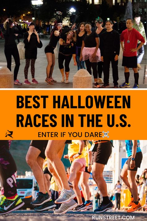 Halloween-races Halloween Costumes Running, Halloween 5k, Halloween Running Costumes, Halloween Run, Best Running Gear, Michael Myers Shirt, Kids Races, 5k Race, Halloween Traditions