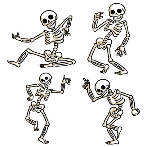 How to Draw 4 Fun Dancing Skeletons for Halloween Draw A Skeleton Easy, Easy Skeleton Drawing, Skeleton Drawing Easy, Skeletons For Halloween, Skeleton Drawing, Witches Dance, Skeleton Drawings, Final Fantasy Ix, Dancing Skeletons