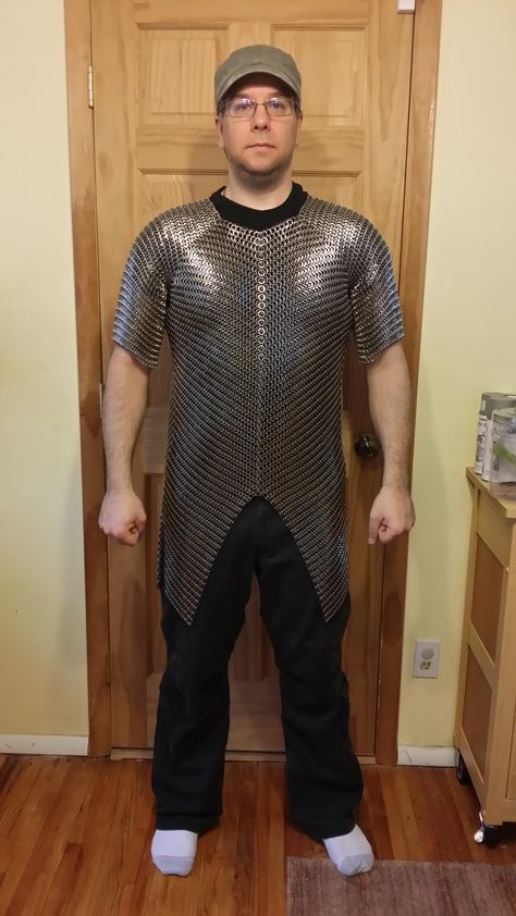 Snakeskin Titanium/Steel Chainmaille Shirt Brigantine Armor, Chain Mail Armor, Chain Mail Shirt, Chainmail Clothing, Dragon Scale Armor, Chainmail Patterns, Chainmail Armor, Armadura Cosplay, Fallout Cosplay