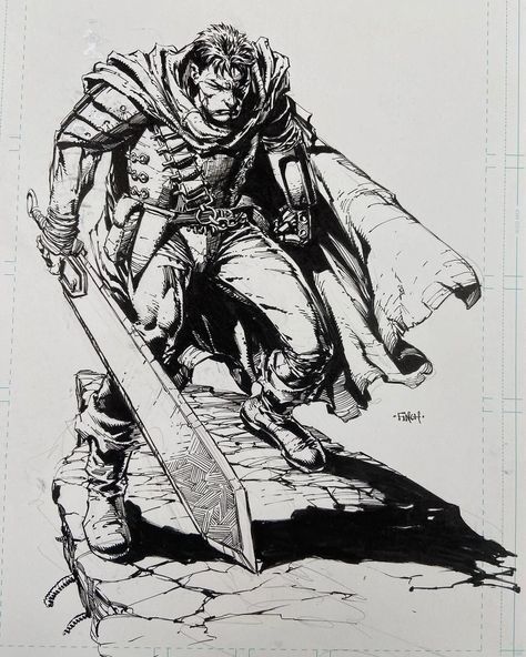 Black Swordsman, David Finch, Marvel And Dc, Comic Book Art Style, Dc Comic Books, Knight Art, Comic Drawing, Dc Comic, Comic Collection